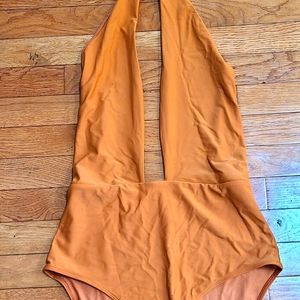 Deep v-neck bathing suit